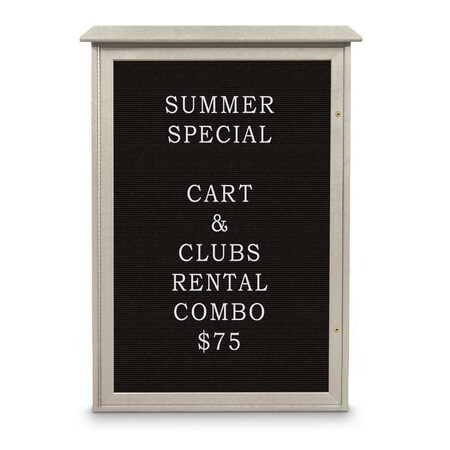 United Visual Products Indoor Enclosed Combo Board, 72"x36", White Frame/Black Porc & Burgundy UVCB7236W-BLKPORC-DBURGU
